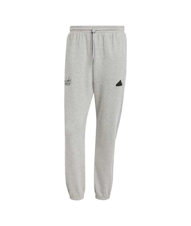 Pantalón adidas Brand Love French Terry Hombre Gris