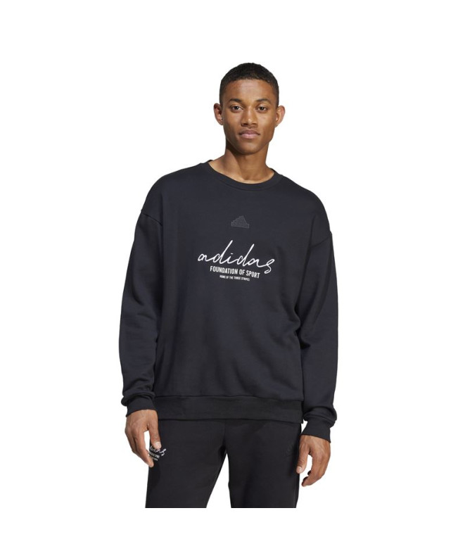 Moletom adidas French Terry Homem Marca Love Black