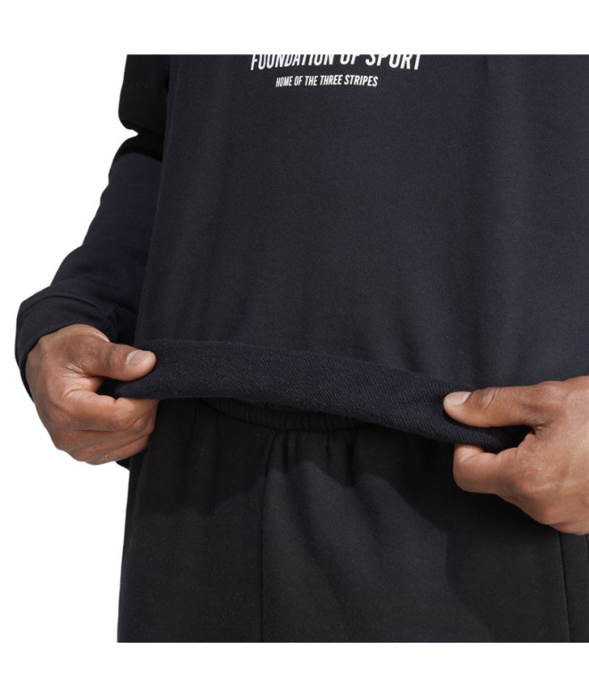 Moletom adidas French Terry Homem Marca Love Black