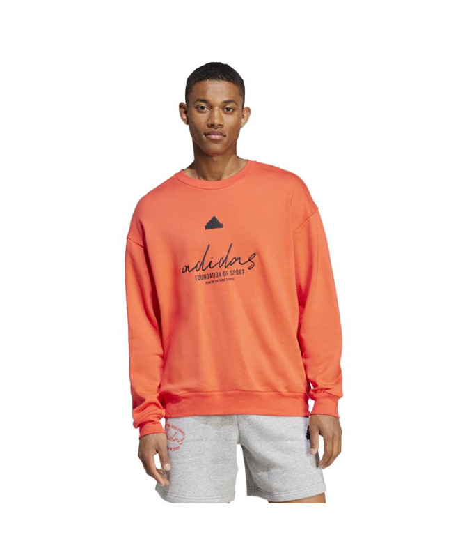 Sweat adidas French Terry Homme Marque Love Red