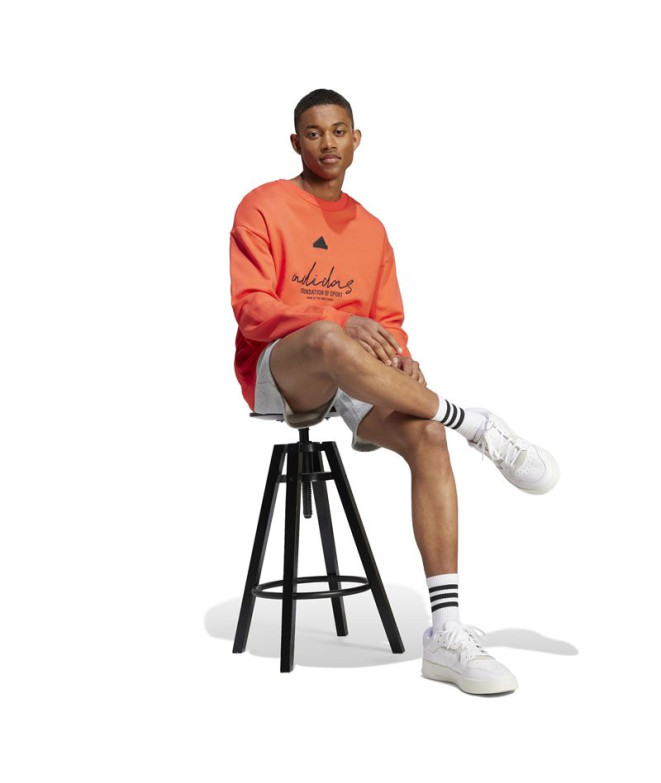 Sweat adidas French Terry Homme Marque Love Red