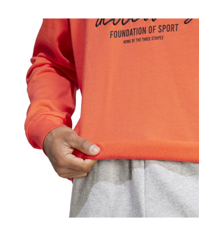 Sweat adidas French Terry Homme Marque Love Red