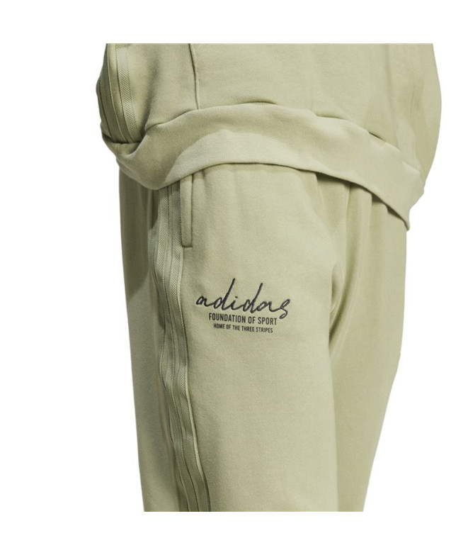 Calça adidas French Terry Homem Marca Love Green