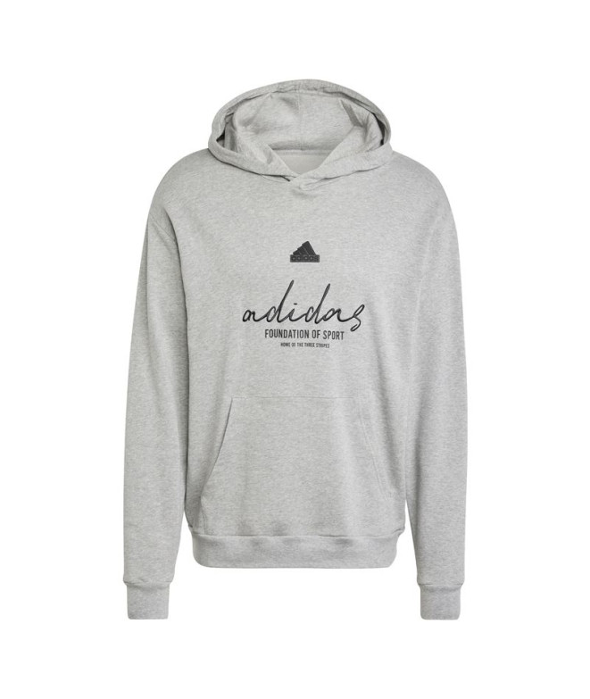 Sudadera adidas Brand Love French Terry Hombre Gris