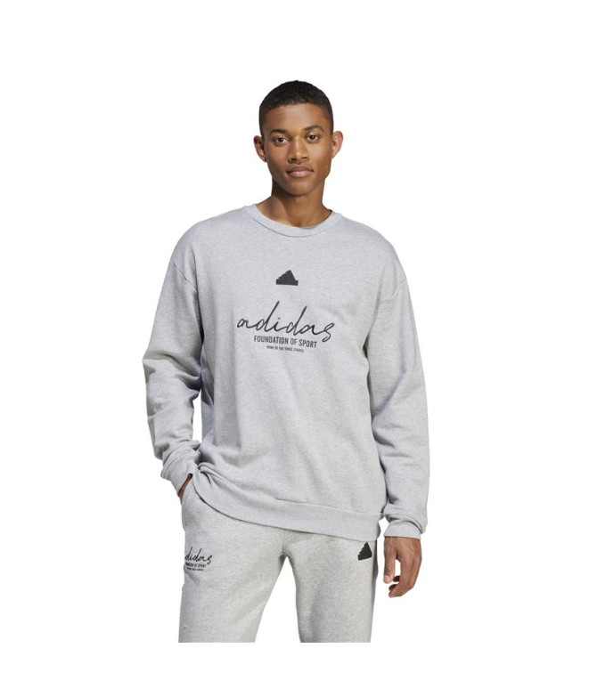 Sweat adidas French Terry Homme Marque Love Grey