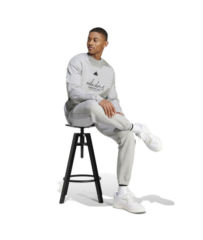 Sweat adidas French Terry Homme Marque Love Grey
