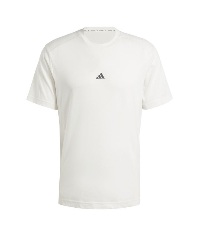 Camiseta de Fitness adidas Yoga Hombre Blanco