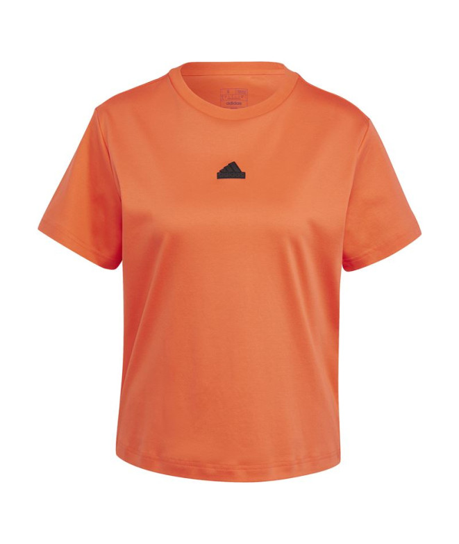 Camiseta adidas Mulher Assinatura Graphic Print Red