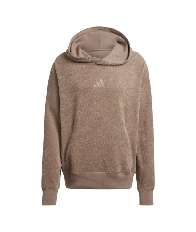Sudadera adidas Elevated All Szn Terry Loop Hombre Marrón