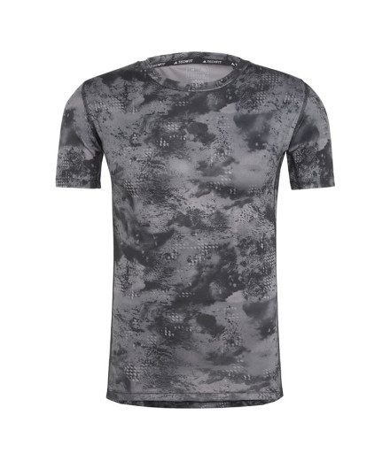 Camiseta Fitness adidas Homem por Techfit Training Aop Preto