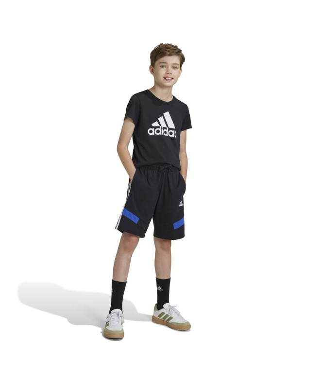 Pantalones adidas Colorblock Infantil Negro