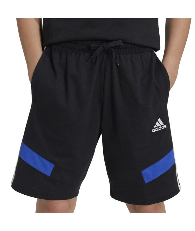 Pantalones adidas Colorblock Infantil Negro