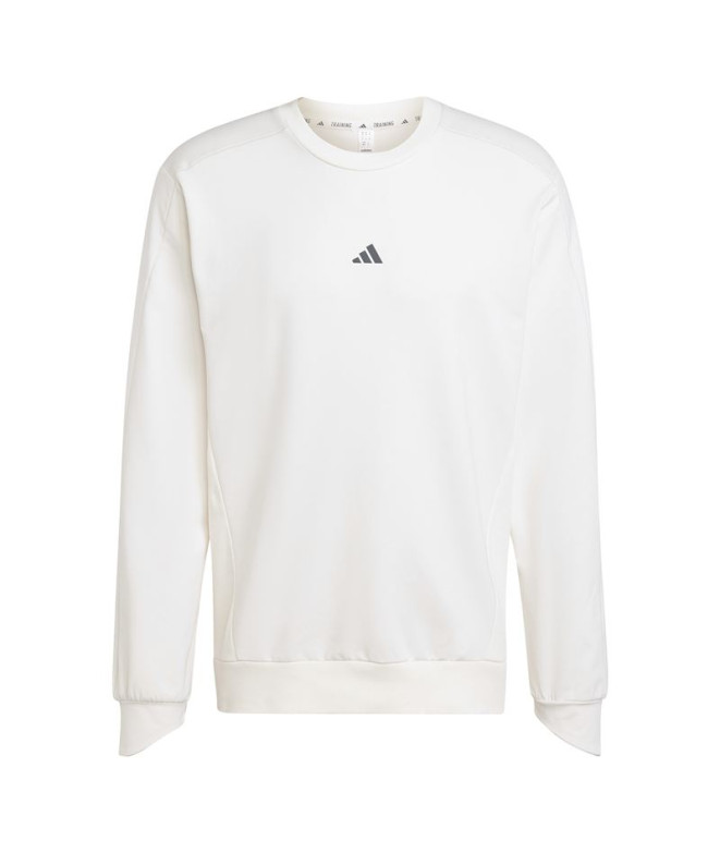 Moletom Fitness adidas Yoga Homem de Gola redonda Branco