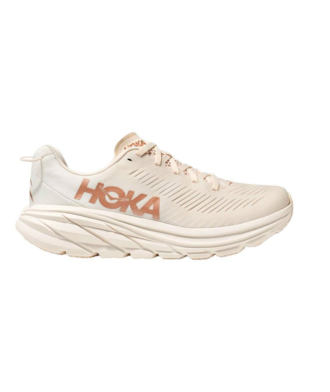 Chaussures Running de Hoka Rincon 3 Eggnog/Rose Gold Femme