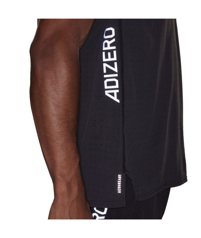 T-shirt Running adidas Homme de Adizero Snglt Noir