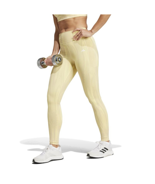 Mallas de Fitness adidas Optime St Print Mujer Amarillo