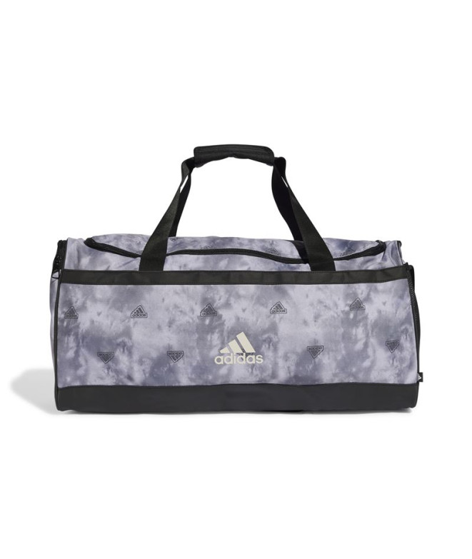 Bolsa adidas Essentials Linear Graphic Duffel Gris