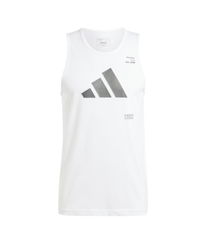 Camiseta Fitness adidas Homem Braçadeiras da All Gym Category Graphic White