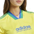 Camiseta adidas Mulher Tiro Cut 3 Band Cropped Amarelo