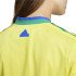 Camiseta adidas Mulher Tiro Cut 3 Band Cropped Amarelo