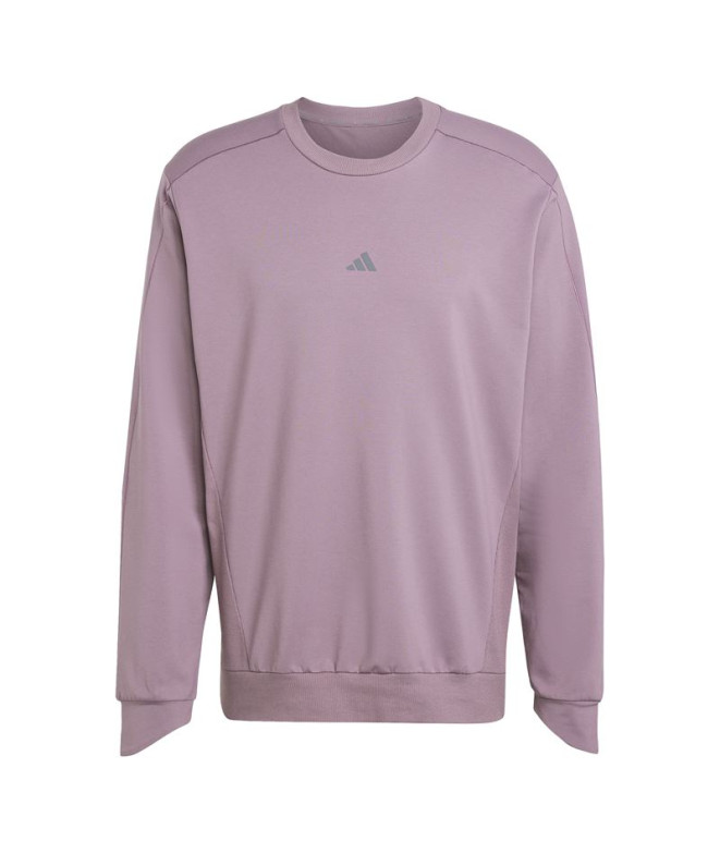 Moletom Fitness adidas Yoga Homem de Crew Neck Lila