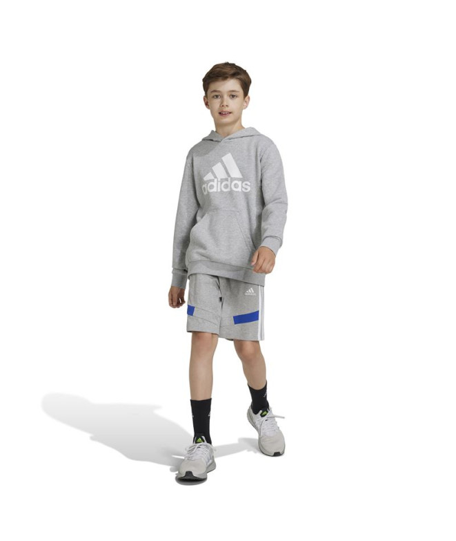 Pantalon adidas Enfant Short Colorblock Gris