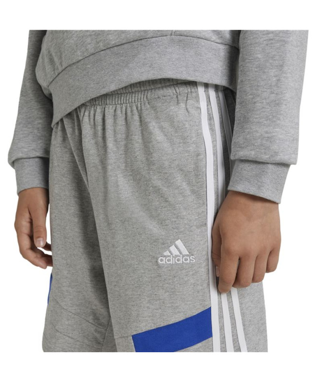 Pantalon adidas Enfant Short Colorblock Gris