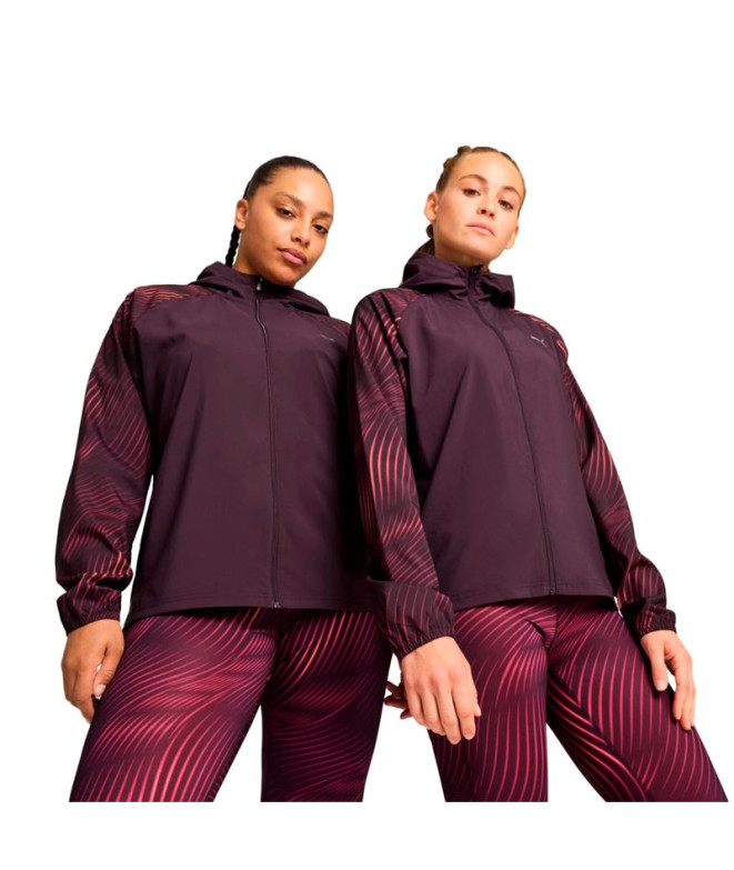 Chaqueta de Running Puma Run Favorite Aop Woven  Mujer
