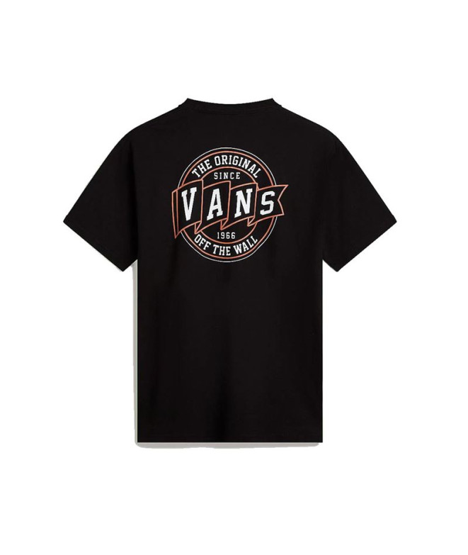 Camiseta Vans Og Pennant Ss Crew Preto Homem
