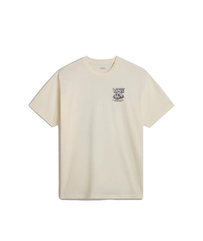 T-shirt Vans Growin On U Ss Crew Blanc Homme