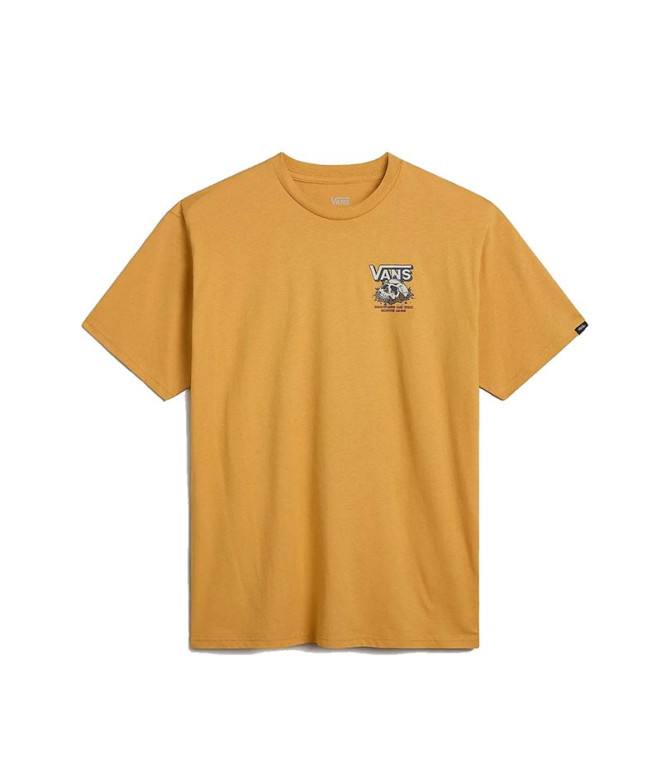 Camiseta Vans Growin On U Ss Crew Ochre Homem