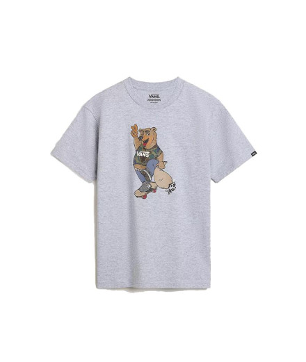 Camiseta Vans Creme Peace Oso Cinzento Menino