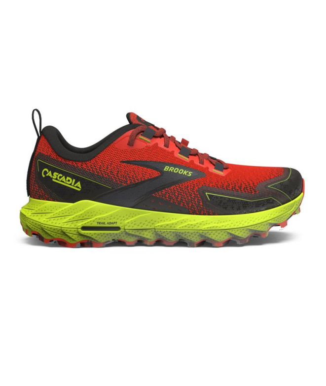 Chaussures Trail Brooks de Cascadia 18 Red Homme