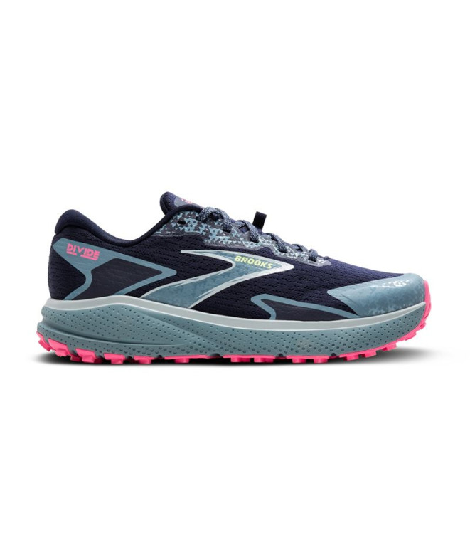 Sapatilhas Trail Brooks da Divide 5 Azul/Rosa Mulher