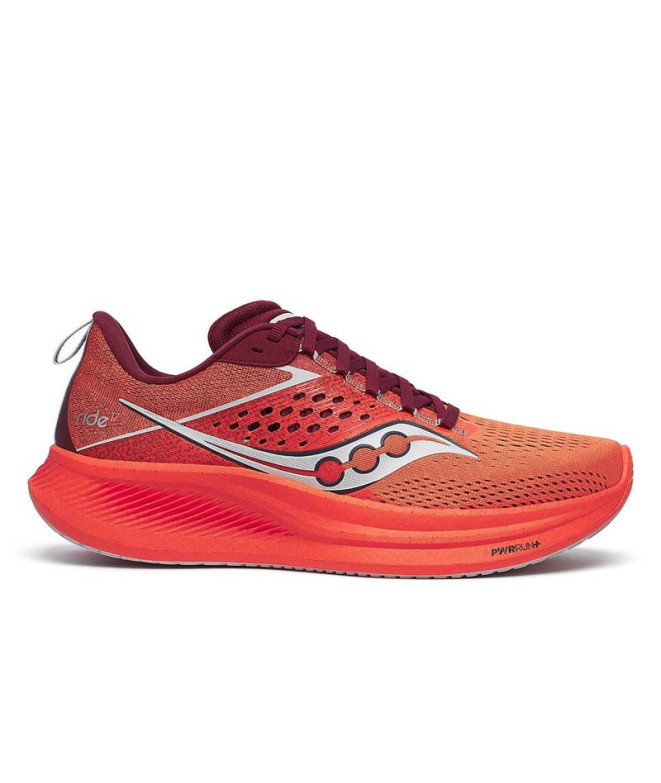 Chaussures Running Saucony Homme par Ride 17 Orange