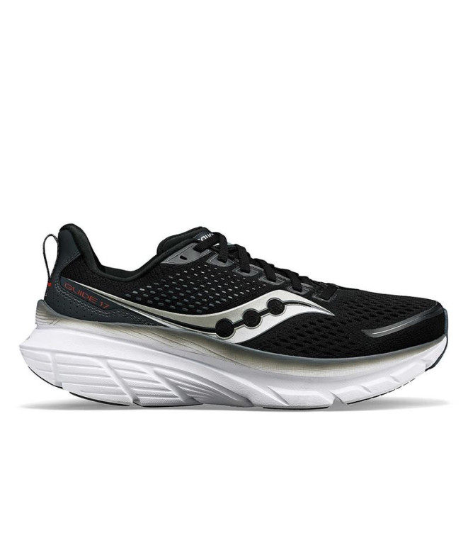 Chaussures Running Saucony Homme du Guide 17 Noir