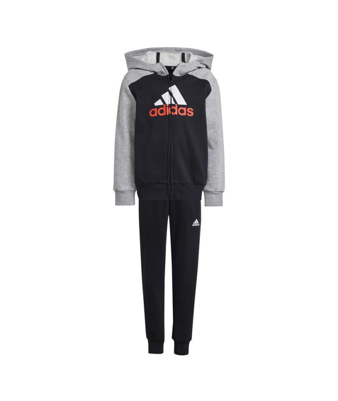 Survêtement adidas Enfant Little Essentials Big Logo Fleece Gris