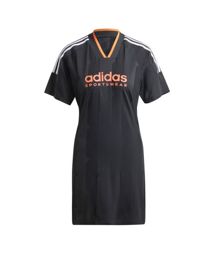 Vestido adidas Tiro Cut 3 Bandas Jacquard Mujer Negro