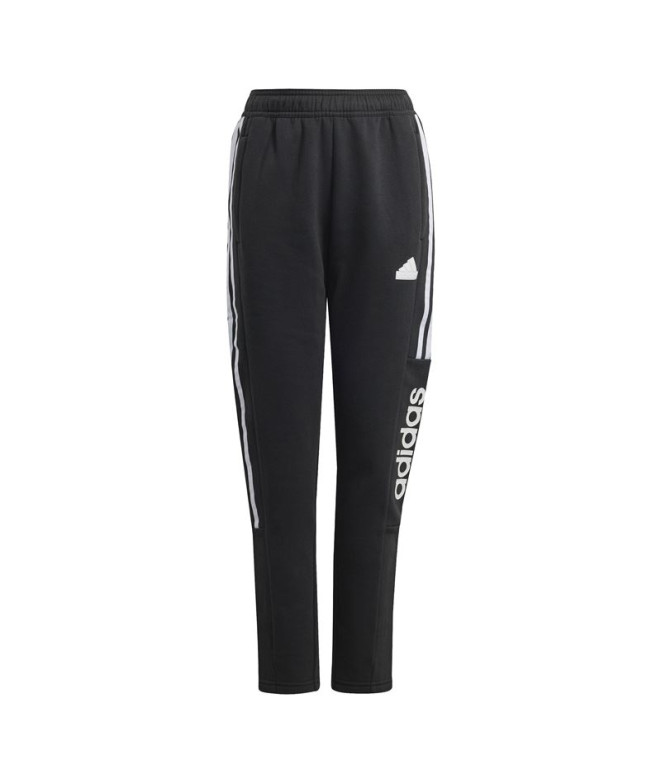 Calça adidas Infantil Tiro Fleece Preto/Branco