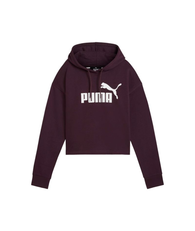 Moletom Casual Puma Ess Cropped Logo Fl Mulher