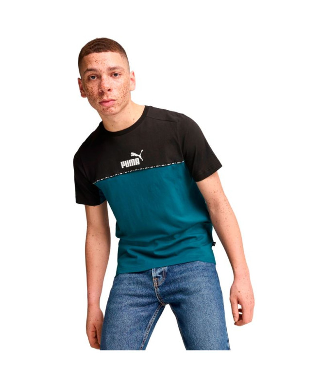 Camiseta Casual Fita adesiva Puma Ess Block X Homem