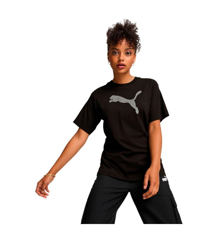 Camiseta Casual Puma Her Graphic Mulher