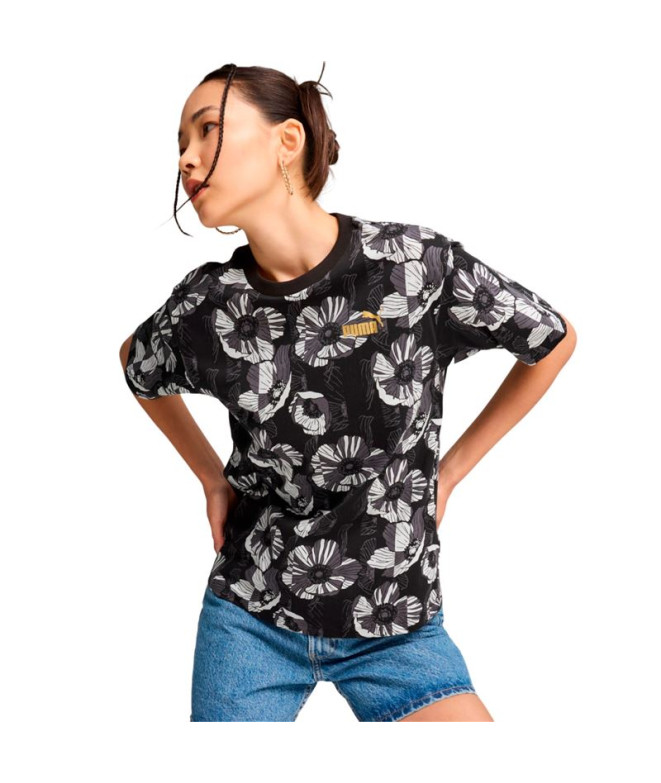 Camiseta Casual Puma Essentials + Class Act Aop Mulher