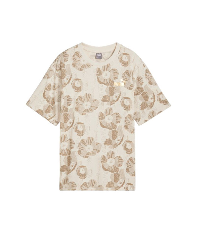Camiseta Casual Puma Essentials + Class Act Aop Mujer