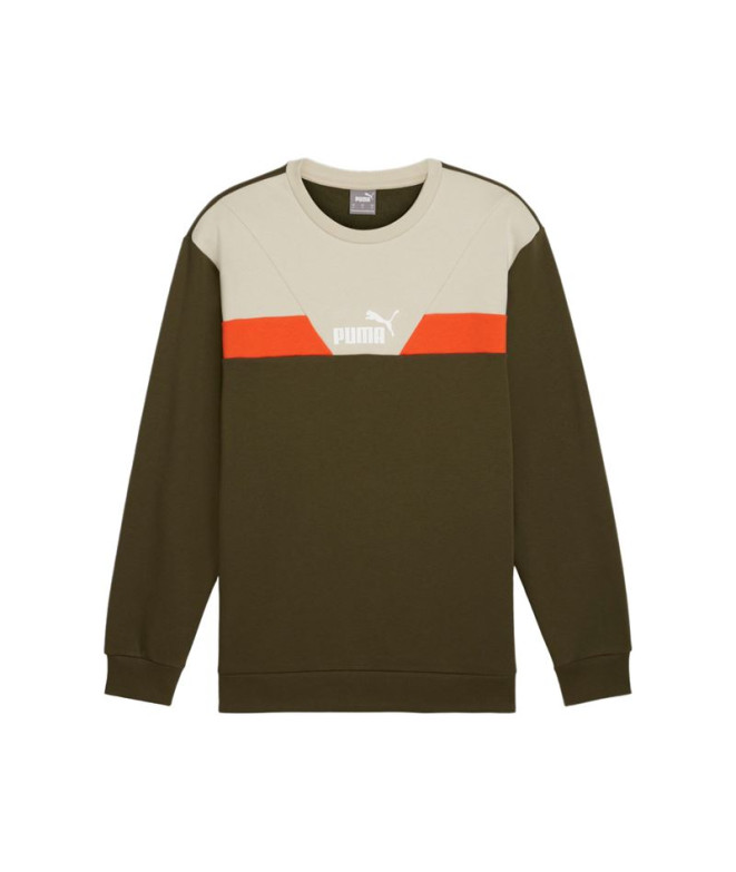 Sweat Décontracté Puma Puma Power Colorblock Crew Fl Homme