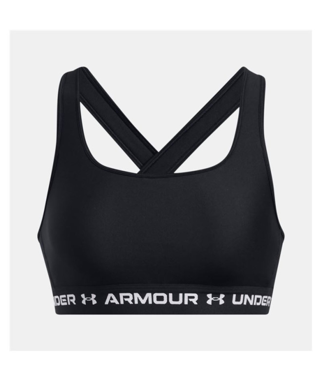 Sujetador Deportivo de Fitness Under Armour Crossback Mid Mujer Negro