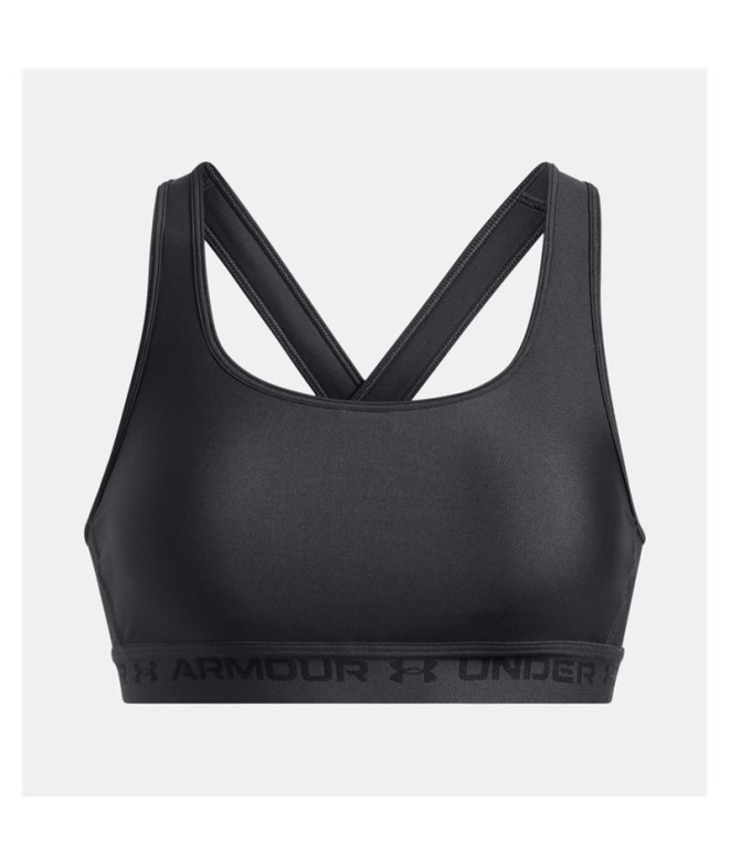Sujetador Deportivo de Fitness Under Armour Crossback Mid Mujer Gris