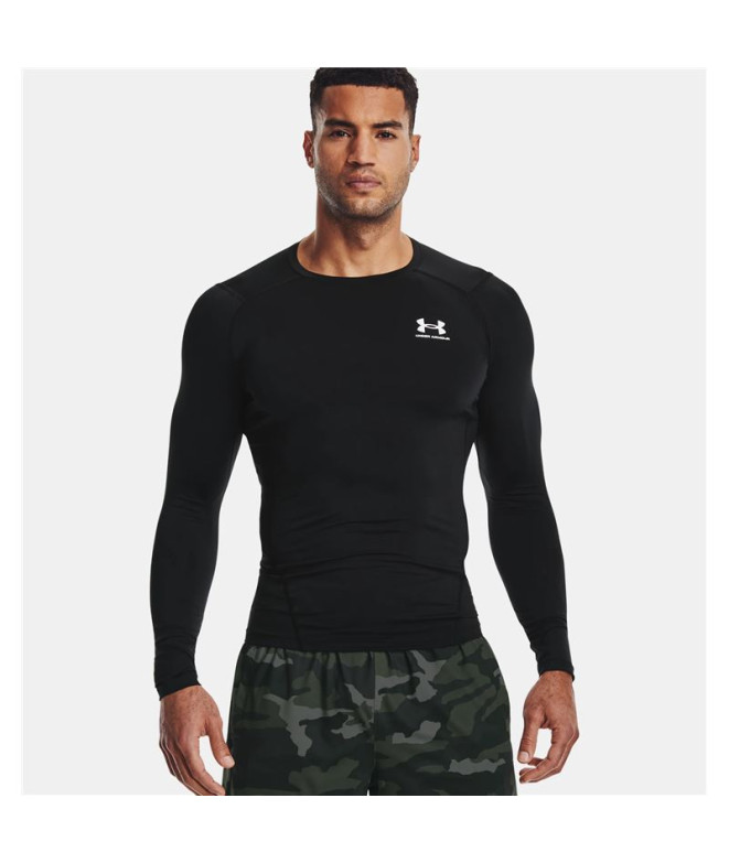 T-shirt Under Armour Homme HeatGear Comp LS Noir