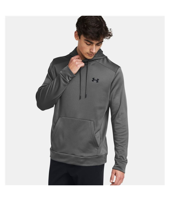 Moletom Fitness Under Armour Homem casaco com capuz Armour Fleece Cinzento