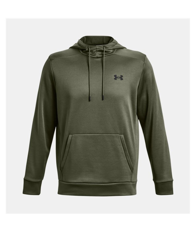 Sudadera de Fitness Under Armour Fleece Hoodie Hombre Verde